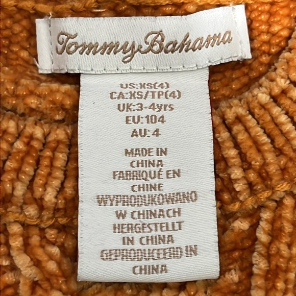Tommy Bahama Soft Knit Long Sleeve Crewneck Sweater Kids - Picture 9 of 10